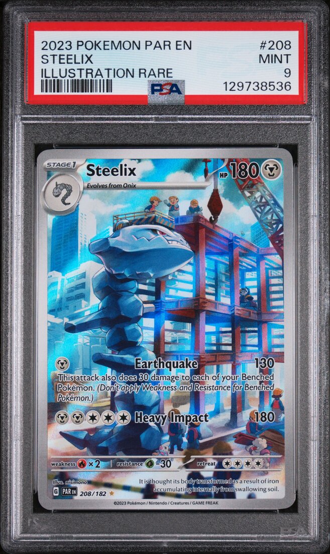 2023 #208 Steelix PSA 9 Par EN-Paradox Rift
