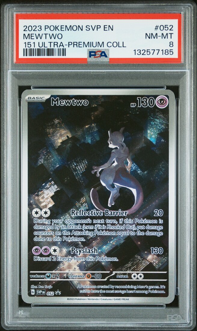 2023 #052 Mewtwo PSA 8 Svp EN-SV Black Star Promo Pokemon