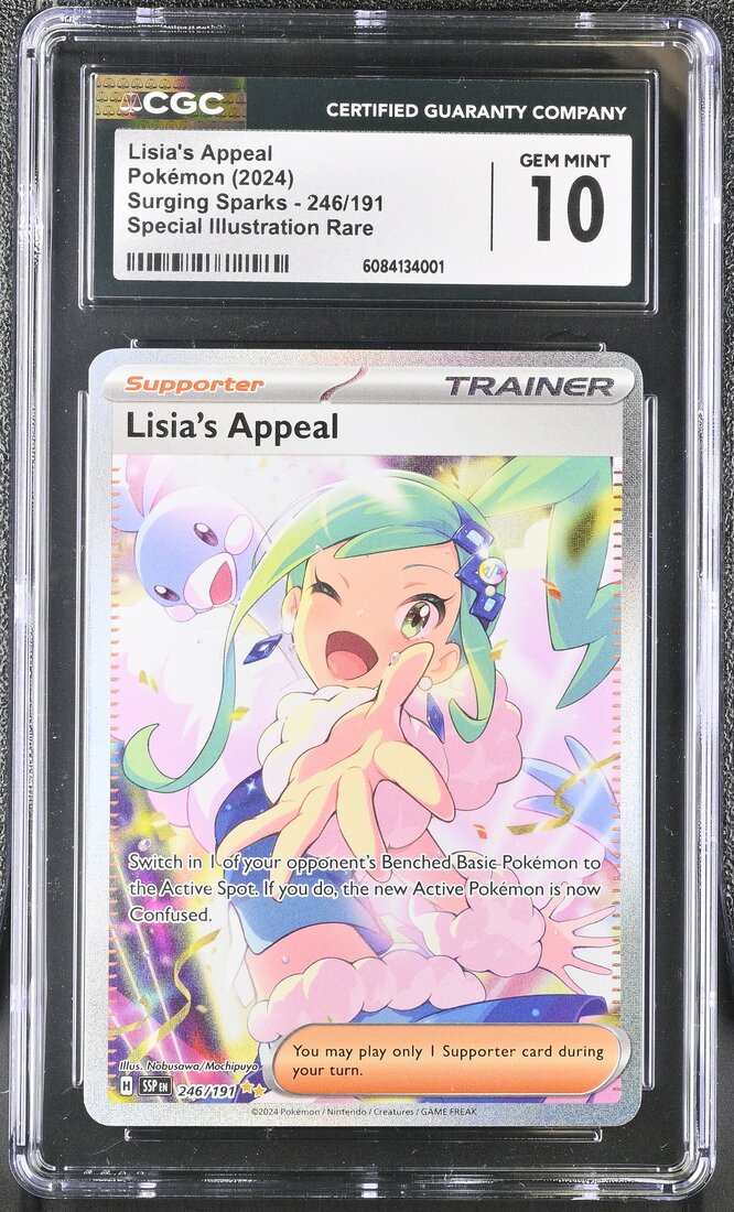 2024 #246 Lisia's Appeal CGC 10 Special Illustration Rare (Holo) Surging Sparks - SSP EN - English Pokemon