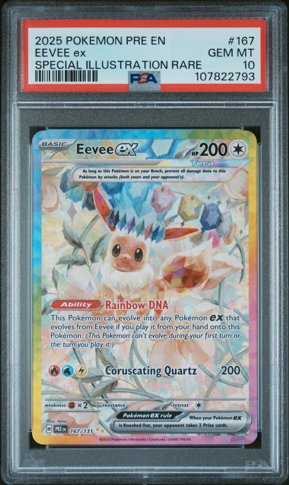 Eevee EX (Prismatic Evolutions #167) · Member reward