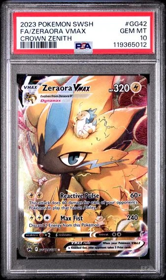 Zeraora Vmax Full Art (Crown Zenith #GG42)